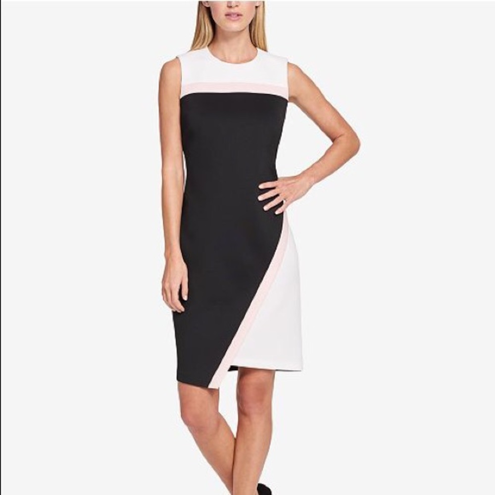 Tommy Hilfiger • Scuba Asymmetrical Dress